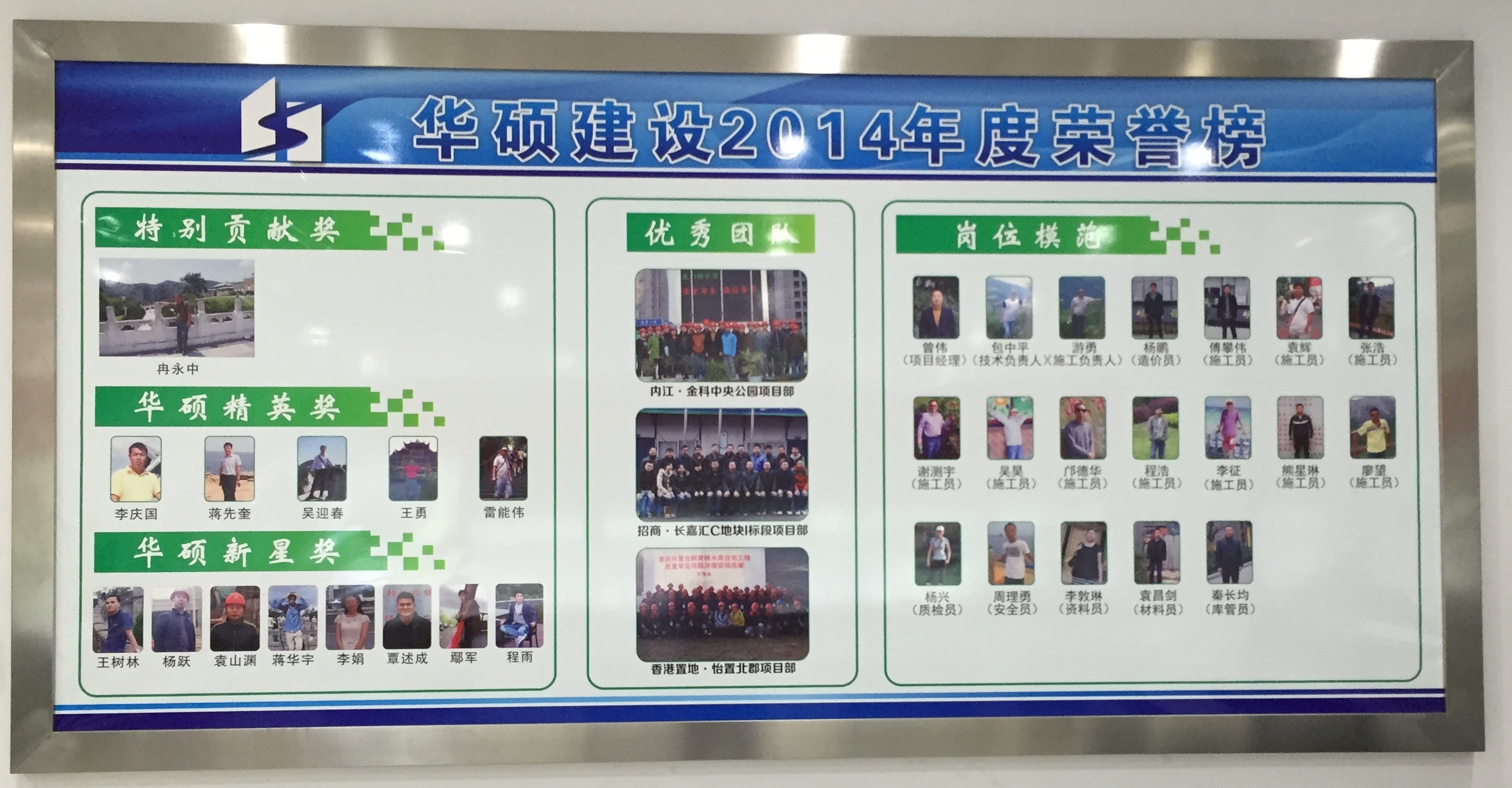 2014年度优秀、先进团队及个人